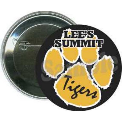 School - Lee's Summit Tigers - 2 1/4'' Round Button