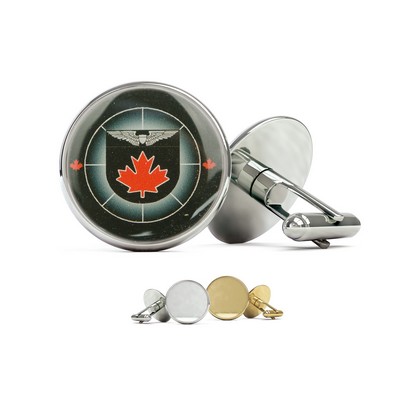 Cuff Links w//Photoart Classic Lapel Pin (Up to 0.75 in)