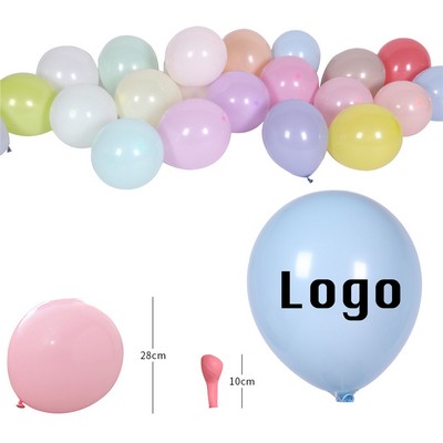 Pastel Colorful Latex Party Balloons 100 Pack 10"