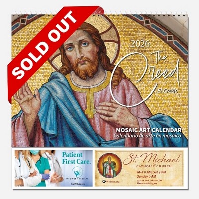 The Creed 2026 Catholic Calendar (English / Spanish) - Spiral Bound