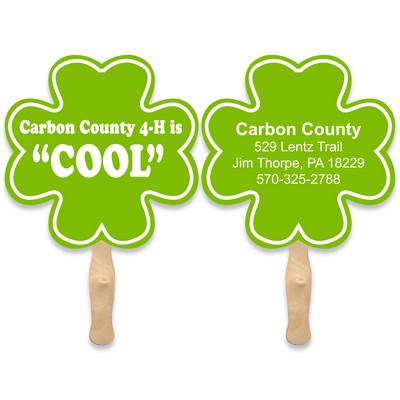 Clover Sandwich Hand Fan
