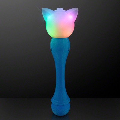 Blinky Cat Bubble Wand, Rainbow Lights + Music - BLANK