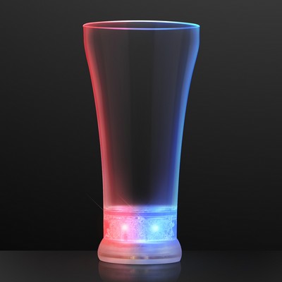 Red, White & Blue Light Up Pilsner Glass - BLANK