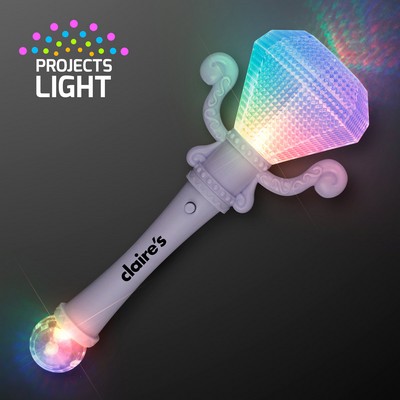 Light Up Jewel Gem Scepter Wand - PRINTED