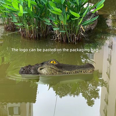 Floating Alligator Head Pool Accessories Float Alligator Fake Crocodile Head Decoy Crocodile Floatin