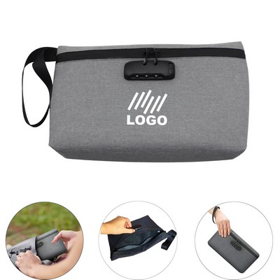 Travel Odor Proof Stash Bag W/ Combination Lock