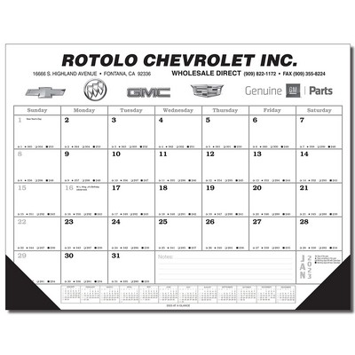 Jumbo Desk Pad Calendar with 12 Month Calendar Desk Pad