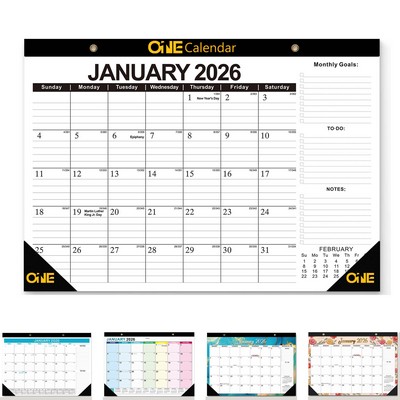 Desk Calendar 18-Month Wall Calendar Jan 2026-July 2027