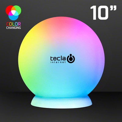 10" Floating LED Ball with Charger & Remote - PRINTED