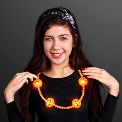LED Pumpkin Light Beads, Halloween Jewelry - BLANK
