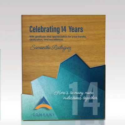 8x10 Plaque Edge Puzzle - Customizable Wood Acrylic