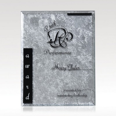 Silver Risk Taker - Silver Leaf Plaque 7x9