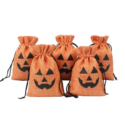 Halloween Linen Gift Bag