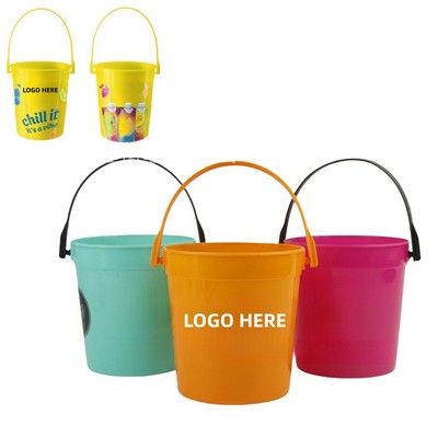 64oz Large Capacity Plastic Buckets for Drinks
