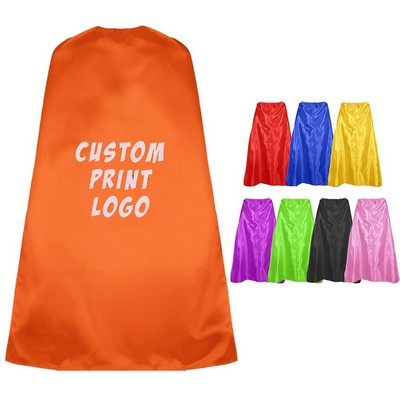 Adult Satin Single Layer Cape