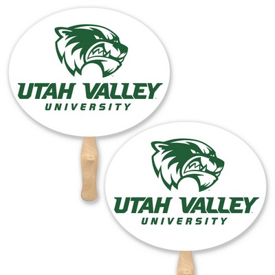 Horizontal Oval Sandwich Hand Fan