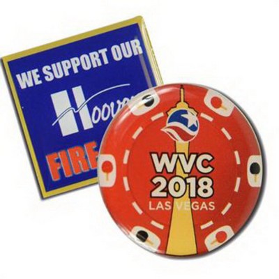 2" Custom Lapel Pins - Offset Full Color