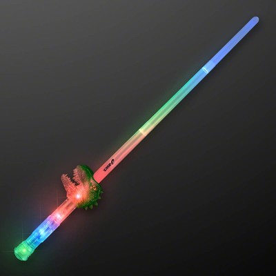 Light Up Dinosaur Expandable Sword Toy - PRINTED