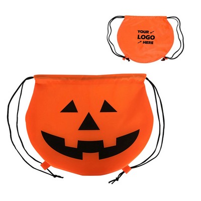Pumpkin Drawstring Backpack