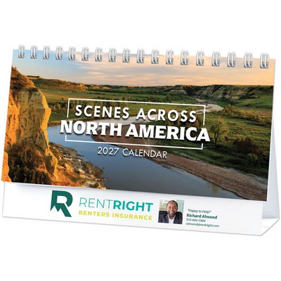 Full Color Scenes Across America Desk Calendar