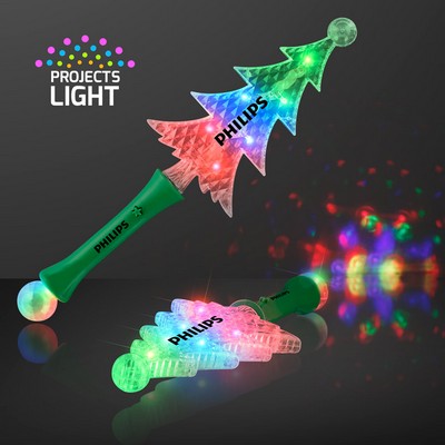 Crystal Christmas Tree Light Wand 13.5" - PRINTED