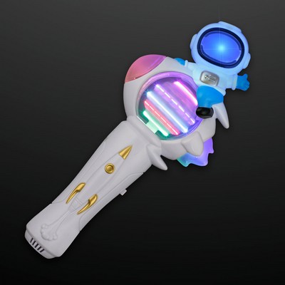 Astronaut Space Wand with Cool Spinning Lights - BLANK
