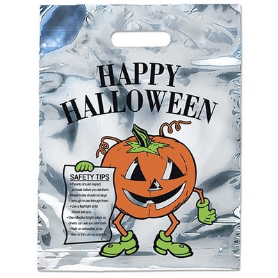 Pumpkin - Sliver Reflective Halloween Bag - Flexo Ink Print