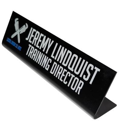 Plastic Easel Back Name Plate (2"x8")