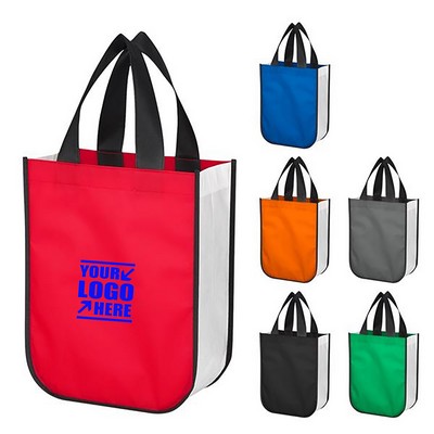 Shiny Laminated Non-Woven Shopping Tote (15"x 20"x 16")