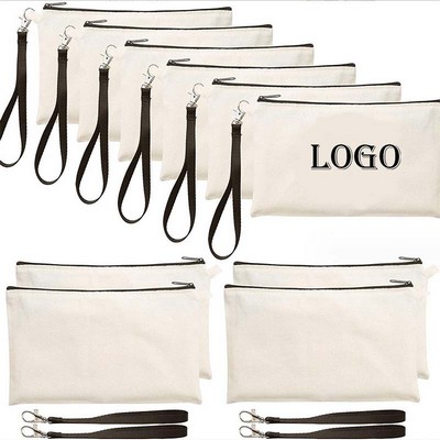 Canvas Zipper Pencil Pouch