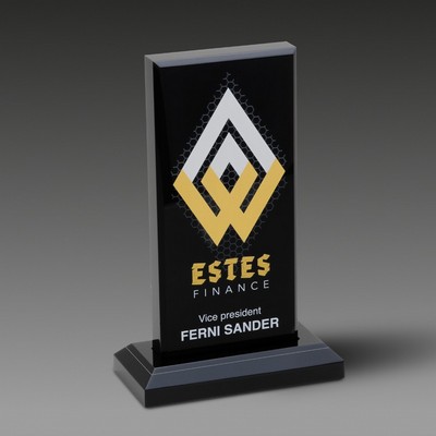 8" Beveled Impress Award™ Black
