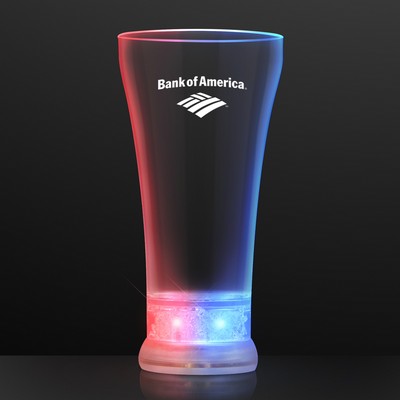 Red, White & Blue Light Up Pilsner Glass - PRINTED