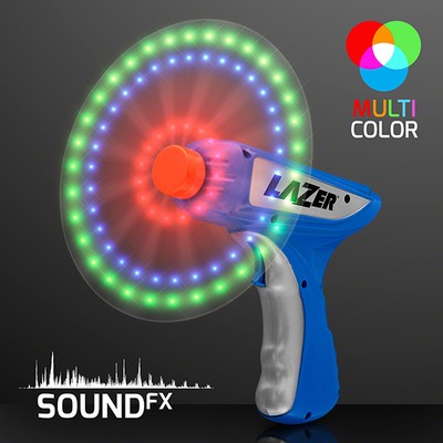 LED Spinning Lights Space Blaster Toy Gun - PRINTED
