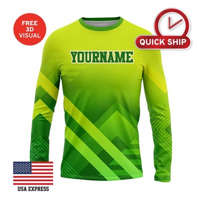 120GSM Milk Silk Long Sleeve Crew Neck (Full Dye Sublimation)