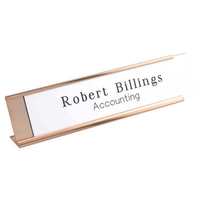 Desk Plate Holder - 2" x 10" x 1/8"