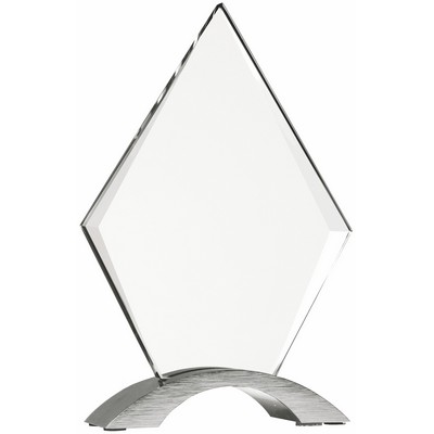 7 1/4" Diamond Cosmic Acrylic with Silver Base