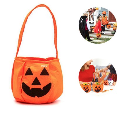 Halloween Pumpkin Candy Bags Non Woven Children's gift Halloween prop