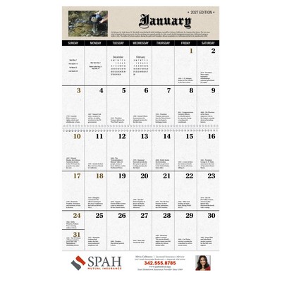 13 Month Daily History - Spiral