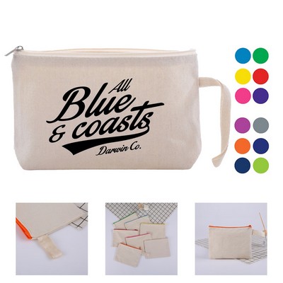 10oz Canvas Pencil Bag with Handle