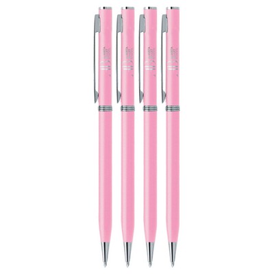 Union Printed - Pink Stick Twist Metal Pen