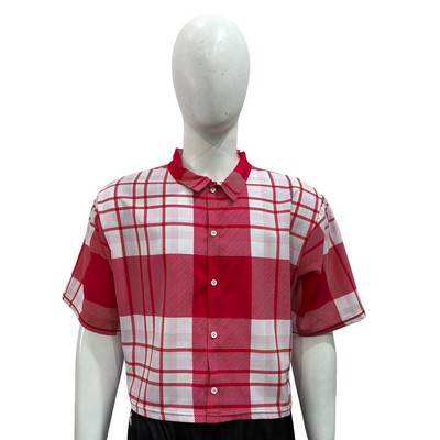 Cropped Tropical Print Shirt (Full Dye Sublimation)