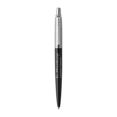 Parker Jotter London Stainless Steel Ballpoint - Black - Chrome Trim