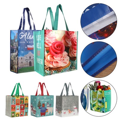Custom Full Color Non-Woven Laminated Shopping Tote Bag