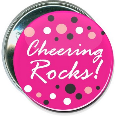 Cheerleading - Cheering Rocks - 2 1/4'' Round Button