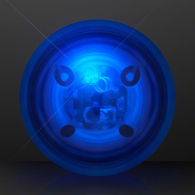 1.8" Blinky Blue Rubber Bounce Ball, Impact Activated LED - BLANK