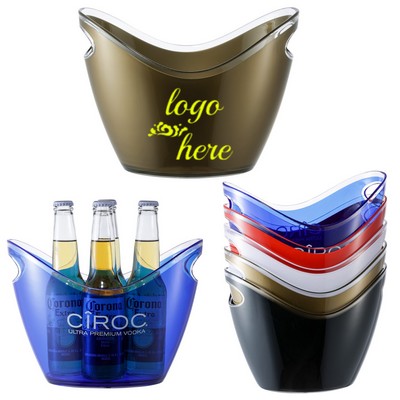 4L Large Capacity Double-Layer Ice Bucket
