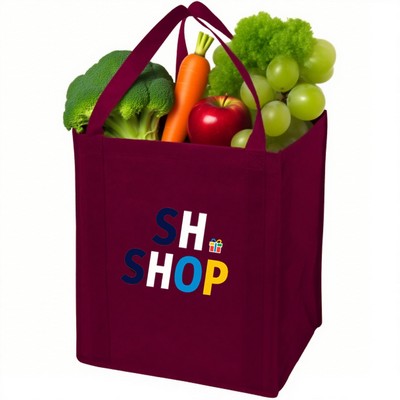Non-Woven Grocery Tote Bag-13" x 12"