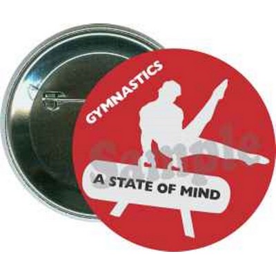 Gymnastics - A State of Mind - 2 1/4'' Round Button