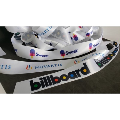 Double Faced Polyester Bridal Satin Tiffany Ribbon w/Dye-Sublimation (2¼" x 50 Yard Roll)