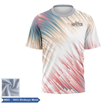 Unisex & Kids' Sublimation Birdseye Short Sleeve T-Shirt